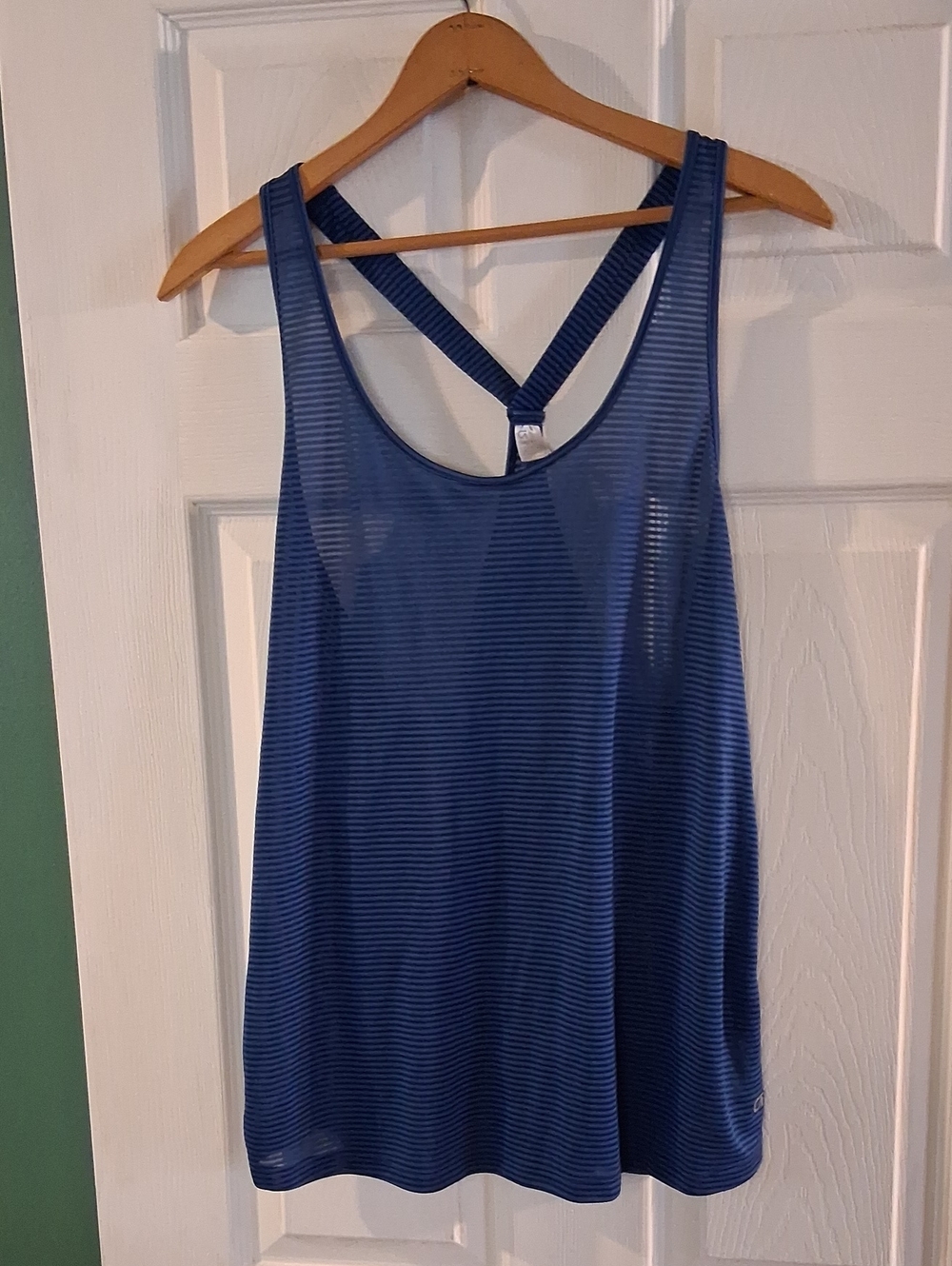 GAP Navy and Light-Blue Striped Racerback Tank